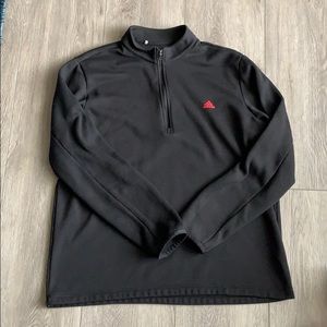 Men’s Black Adidas half zip golf pullover XL